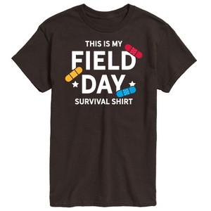 Men's - Instant Message - Field Day Survival Shirt Short Sleeve Graphic T-Shirt - 1 of 4