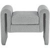 Meridian Furniture,Stylus Boucle Fabric Bench - 3 of 4
