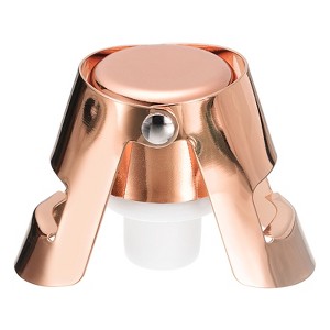 Unique Bargains Reusable Vacuum Stainless Steel Wine Stoppers for Champagne Beer - 1 of 4