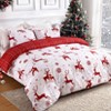 Coucheta Christmas Duvet Cover Set – Soft Microfiber Winter Holiday Bedding, Includes Comforter Cover + 2 Pillow Shams - 4 of 4