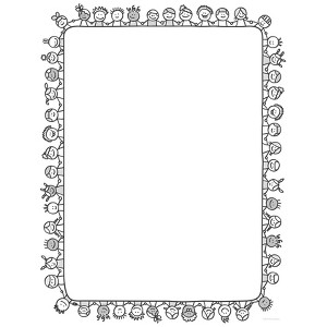 80ct Kumbaya Letterhead White: Great Papers! Stationery, Imprintable Invitations, Back-To-School, 8.5x11, People Design - 1 of 3