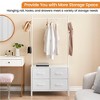 WhizMax Clothing Racks with 4 Drawers, Storage Closet, Freestanding Closet Garment Rack with Metal Hanging Rod and 2 Side Hooks for Bedroom, Hallway - 2 of 4