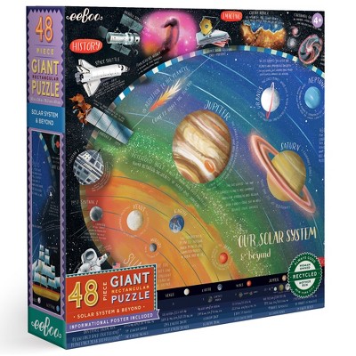 eeBoo: Solar System & Beyond Giant Puzzle - 48 Pieces
