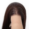 Jessie's Wig Long Straight Wig Heat Resistant Daily Party Costume Middle Part Synthetic Hair Shiny Brown 13x6 Lace Wigs 28 Inch 1 Pc/Pack - 2 of 4