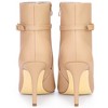 Allegra K Women's Pointed Toe Buckle Strap Stiletto Heels Ankle Boots - 4 of 4
