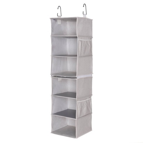 Storageworks Set Of 2 3 Shelf Hanging Closet Organizers Gray Target