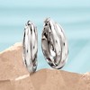 Ross-Simons Sterling Silver Double Twisted Hoop Earrings - 3 of 4