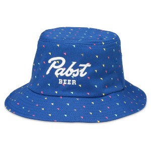 Adult Pabst Blue Ribbon Blue Bucket Hat - 1 of 2