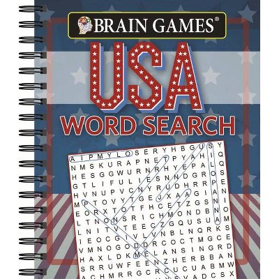 Brain Games - USA Word Search (#1) - by  Publications International Ltd & Brain Games (Spiral Bound)