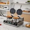 VEVOR Commercial Waffle Maker, Dual-Head Round Waffle Baker Machine, 2460W Non-Stick Stainless Steel Belgian Waffle Iron with Temp and Time Control - 2 of 4
