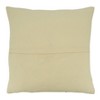 20"x20" Oversize Stitch Line Design Square Throw Pillow Cover Natural - Saro Lifestyle: Zipper Closure, Machine Washable - 2 of 3
