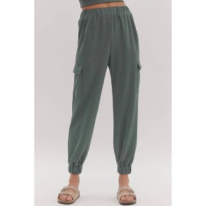 Women's Knit Cargo Pants - entro - 1 of 4