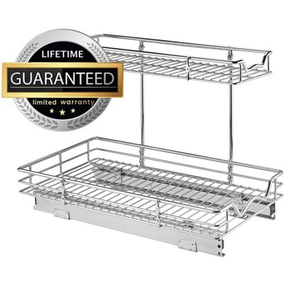 Chrome 2-Tier Under Sink Pull-Out Organizer