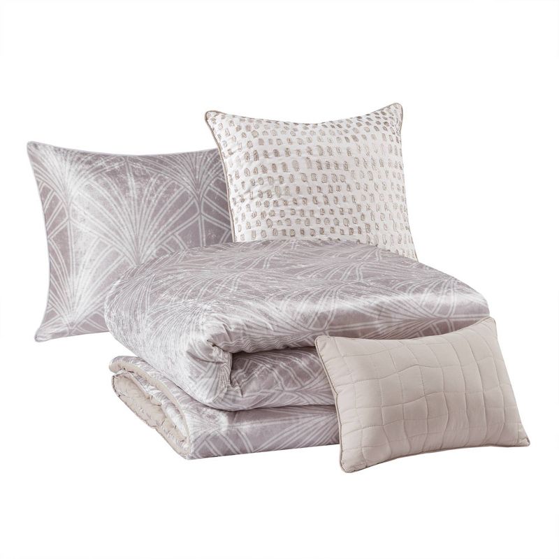 Beautyrest Kiona Crushed Velvet Comforter Set, 4 of 9