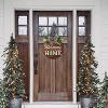 Attop Rustic Interchangeable Welcome Sign with 14 Season Icons - 12" Round Wood Wreath for Front Doors, All Holiday Farmhouse Porch Decor - 4 of 4