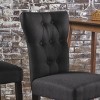 Fabric Upholstered Bar Stools,Counter Height Bar Stools Set Of 2,For Your Kitchen Island, Living Room,Home Bar,Dining Area-Cuddlewood - 3 of 4