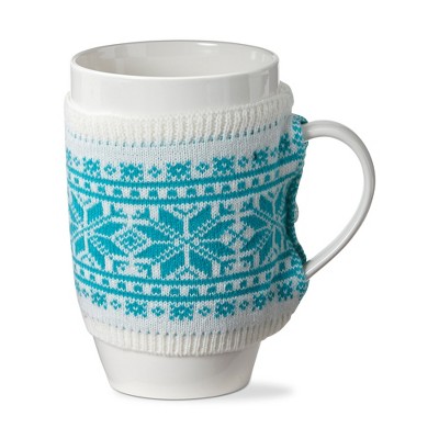 Tagltd Warm Wishes Sweater Mug Dk Green 16 Oz : Target