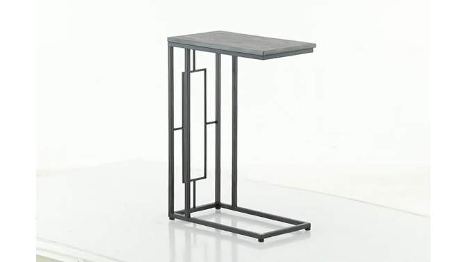 Contemporary Metal and Wood Accent Table Black - Olivia &#38; May, 2 of 6, play video