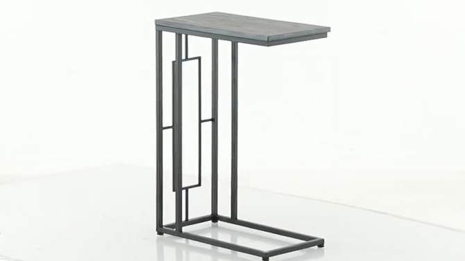 Contemporary Metal and Wood Accent Table Black - Olivia &#38; May, 2 of 6, play video