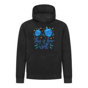Everyday Kids Hanukkah Collection “This Is How I Roll” Pullover Hoodie – Fun Holiday Sweatshirt - 1 of 4