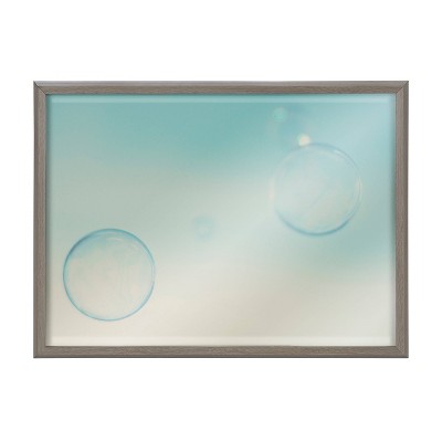 18" x 24" Blake Bubble Rectangle II Framed Printed Glass - Kate & Laurel: Abstract Bubbles Wall Decor