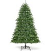 Garvee Flocked Christmas tree, Prelit Snowy Tree with 8 Modes, Foldable Stand, Foot Pedal, Holiday Home Decoration, White Flock - 2 of 4