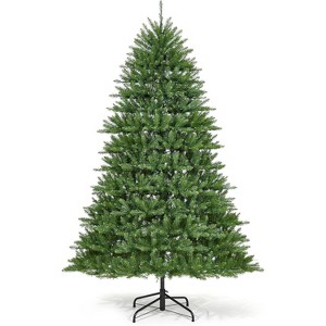 9Ft Green North Valley Spruce Christmas Tree, Prelit, Includes Stand, Two Light and Shadow Effects, National Tree - 1 of 4