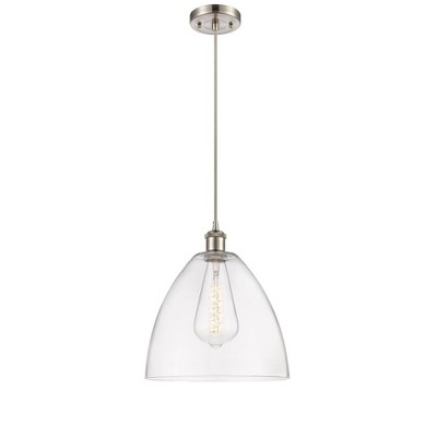 Bristol Glass - 1 Light Mini Pendant In Industrial Style-14.75 Inches Tall and 12 Inches Wide