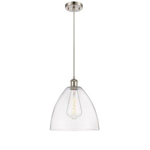 Bristol Glass - 1 Light Mini Pendant In Industrial Style-14.75 Inches Tall and 12 Inches Wide - 1 of 1