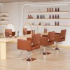 Karl Home Heavy Duty Hydraulic Wide Seat Hair Stylist Salon Chair Brown - 2 of 4