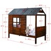 Donco Kids Log Cabin Twin Rustic Walnut Low Loft Bed - 4 of 4