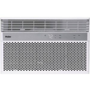 Haier 8000 BTU 115V Window Air Conditioner with WiFi and Eco Mode for Medium Rooms White QHNG08AA: 3 Speeds, 4-Way Control - 1 of 4