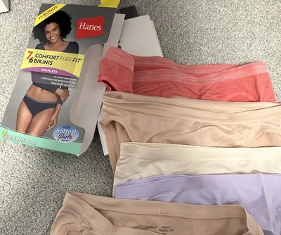 Hanes Women's Comfort Flex Fit Seamless Bikini Underwear, 6-Pack