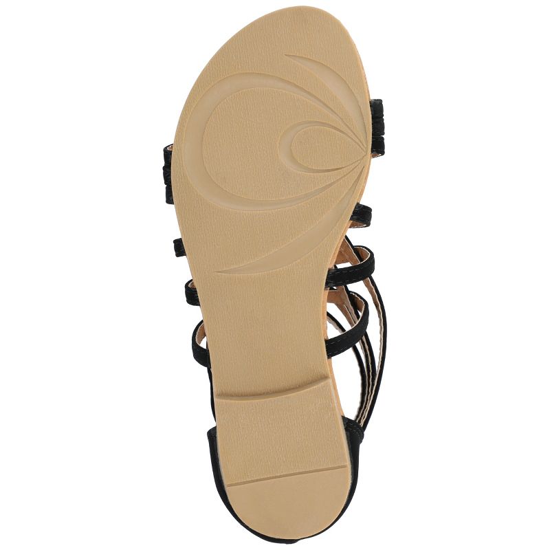Journee Collection Womens Hanni Gladiator Low Block Heel Sandals, 6 of 11