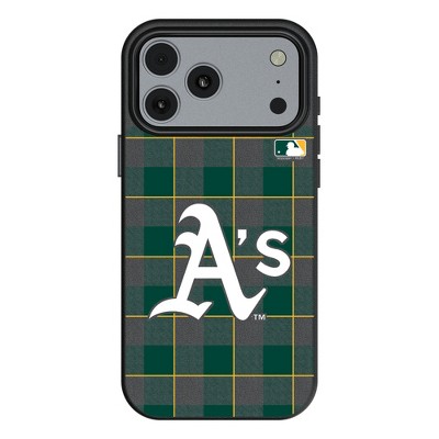MLB American League Teams Plaid MagSafe Compatible Cell Phone Case for Apple iPhone 17 Series
