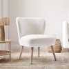 WestinTrends Genevieve 25" Wide Upholstered Boucle Armless Accent Chair - 2 of 4