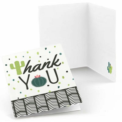 Big Dot of Happiness Prickly Cactus Party - Fiesta Party Thank You Cards (8 Count)