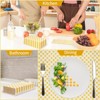 Hachikiko Yellow Gingham Napkins, Yellow and White Checkered Guest Towel Plaid Party Napkins Disposable Paper Hand Towels - 4 of 4
