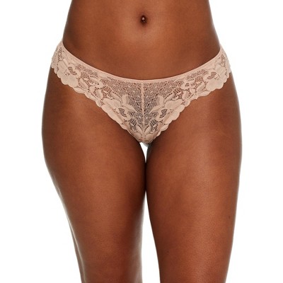 Bare Women's The Essential Lace Thong - A20283 L Passion Purple : Target