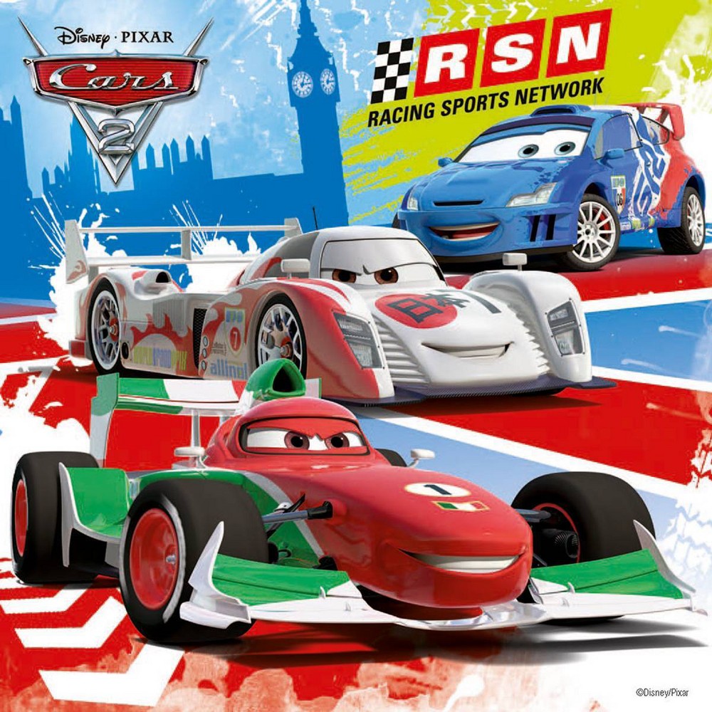 Ravensburger Disney Cars: Worldwide Racing Fun 3x49pc Jigsaw Puzzle Set, Creative Thinking Kids' Paperboard Set