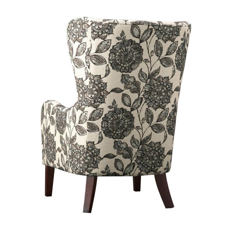 Aria Swoop Upholstered Wing Chair, 4 of 12