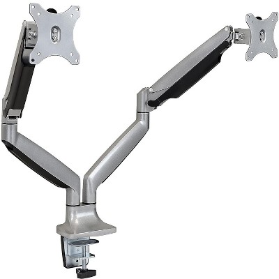 Mount-It! Mount-lt! Dual Monitor Mount Up To 32" Monitors Silver MI-1772