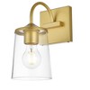 Elegant Lighting Avani 1 light Brass and Clear Bath Sconce - 4 of 4
