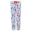 em & alfie Women's Snowman Print Plush PJ Set - 4 of 4