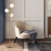 Tangkula Modern 3-Globe Freestanding Floor Lamp with Convenient Foot Switch & 3 E26 Bulb Bases, Sturdy Steel Pole Golden - 3 of 4