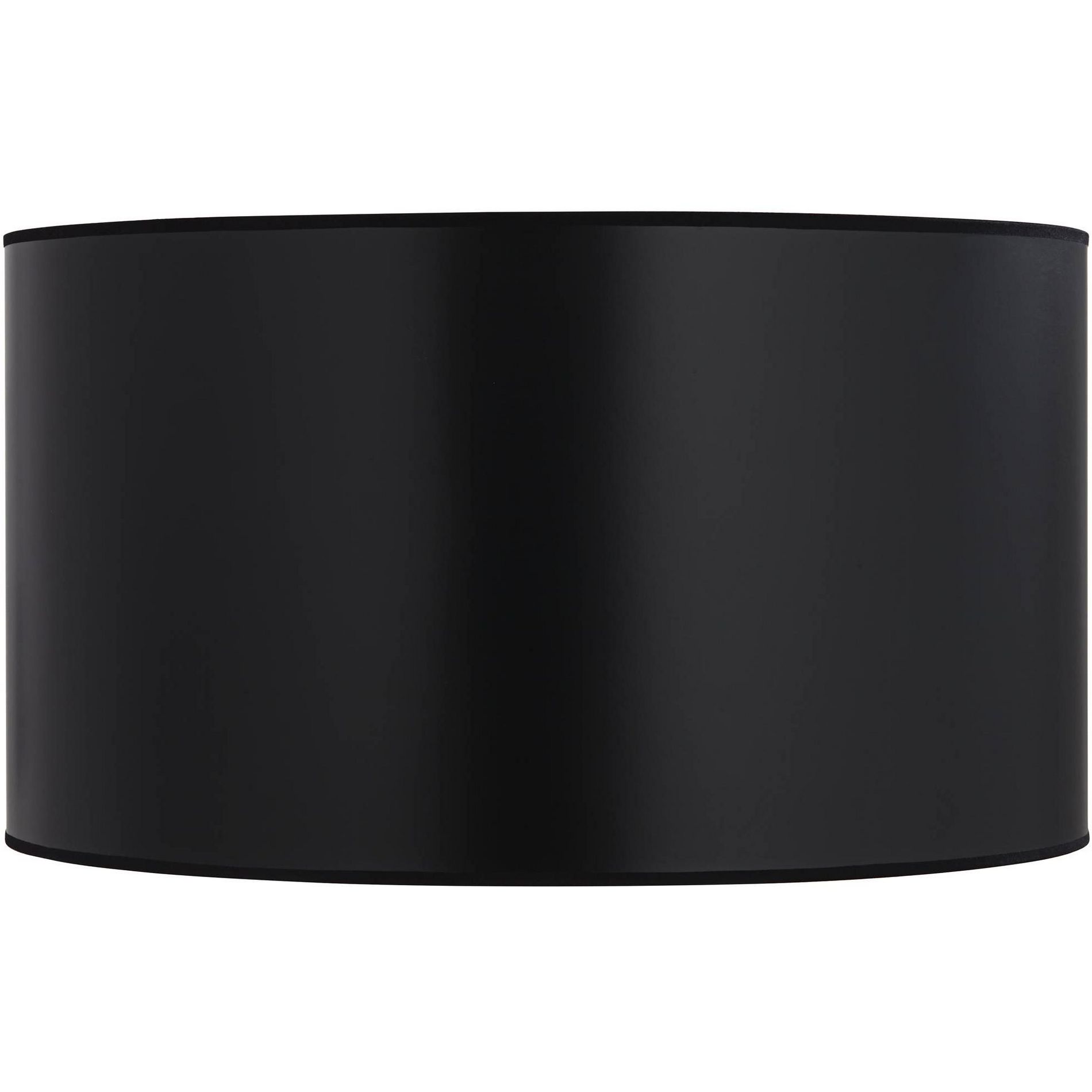 Springcrest McKay 25" Top x 25" Bottom x 14" High Lamp Shade Replacement Extra Large Black Drum Round Modern Hardback Spider Harp Finial