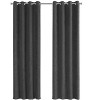 MAYEERTY Curtain Panel Gray Micro Suede Room Darking for Living Room Bedroom Modern 54"x95" 2pcs - 4 of 4