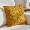 REGALWOVEN Ginkgo Leaf Embroidery Soft Fluffy Modern Plush Pillow Case 1 Pc - 2 of 4