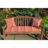Casual Cushion Stripe Sunbrella Fabric 1-Piece Indoor/Outdoor Square Throw Pillow - 2 of 4