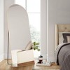 Okak 59/64IN Arched/Rect Standing Mirror with Aluminum Alloy Thin Frame, Full Length Mirror with Hanging Holes, Mirror for Living Room, Bedroom - 2 of 4